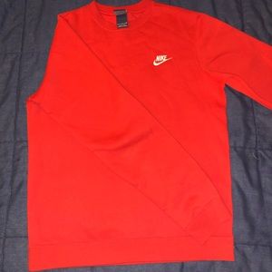 Red Men’s Nike crew neck. Worn twice!!